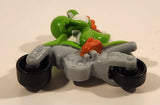 2014 McDonald's Nintendo Switch Mario Kart 8 Deluxe Yoshi Grey Plastic Toy Motorcycle Bike Vehicle