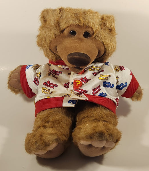 1997 Fluffyville U.S.A. Osmo of The Who's There Bears? Knock! Knock! Interactive Talking 15" Stuffed Plush Toy
