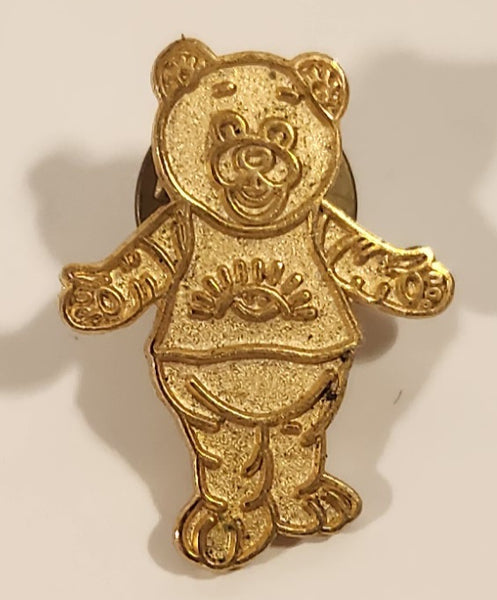 BCCH British Columbia Children's Hospital Foundation Teddy Bear 3/4" x 1" Gold Tone Metal Lapel Pin