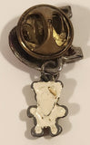 I Heart Love Lapel Pin with Hanging Bear Charm