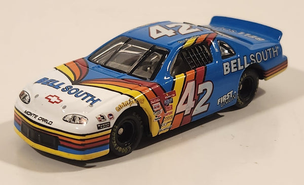 Action Racing NASCAR Joe Nemechek #42 Bell South Chevrolet Monte Carlo Blue White Die Cast Toy Car Vehicle