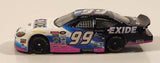 2000 Racing Champions NASCAR Jeff Burton #99 Ford Taurus Exide SKF Batteries White Blue Black Pink Die Cast Toy Car Vehicle