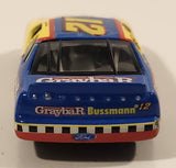 Action Racing NASCAR Kenny Wallace #12 Ford Thunderbird Bussmann Graybar Blue and Yellow Die Cast Toy Car Vehicle