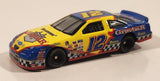 Action Racing NASCAR Kenny Wallace #12 Ford Thunderbird Bussmann Graybar Blue and Yellow Die Cast Toy Car Vehicle