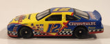 Action Racing NASCAR Kenny Wallace #12 Ford Thunderbird Bussmann Graybar Blue and Yellow Die Cast Toy Car Vehicle