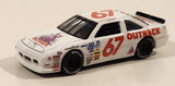 Action Racing NASCAR Jeff Gordon #67 Pontiac Outback Steakhouse White Die Cast Toy Car Vehicle