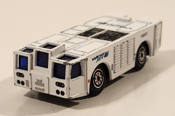 RealToy West Jet Airport Ground Support Airplane Towing Vehicle PB001 White Die Cast Toy Car Vehicle