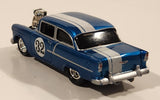 Rare 2004 Playing Mantis Johnny Lightning 1955 Chevy Sedan #32 Blue with White Stripe 1/64 Scale Die Cast Toy Car Vehicle