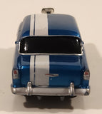 Rare 2004 Playing Mantis Johnny Lightning 1955 Chevy Sedan #32 Blue with White Stripe 1/64 Scale Die Cast Toy Car Vehicle