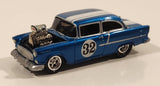 Rare 2004 Playing Mantis Johnny Lightning 1955 Chevy Sedan #32 Blue with White Stripe 1/64 Scale Die Cast Toy Car Vehicle