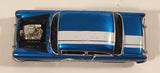Rare 2004 Playing Mantis Johnny Lightning 1955 Chevy Sedan #32 Blue with White Stripe 1/64 Scale Die Cast Toy Car Vehicle