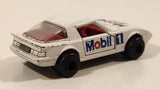 Majorette No. 257 Mazda RX7 Mobil 1 White 1/56 Scale Die Cast Toy Car Vehicle with Opening Doors