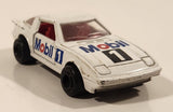 Majorette No. 257 Mazda RX7 Mobil 1 White 1/56 Scale Die Cast Toy Car Vehicle with Opening Doors