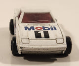Majorette No. 257 Mazda RX7 Mobil 1 White 1/56 Scale Die Cast Toy Car Vehicle with Opening Doors
