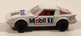 Majorette No. 257 Mazda RX7 Mobil 1 White 1/56 Scale Die Cast Toy Car Vehicle with Opening Doors
