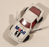 Majorette No. 257 Mazda RX7 Mobil 1 White 1/56 Scale Die Cast Toy Car Vehicle with Opening Doors