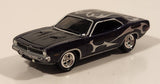 2005 Playing Mantis Johnny Lightning Muscle Cars U.S.A. 1970 Plymouth AAR Cuda Purple with Silver Flames 1/64 Scale Die Cast Toy Car Vehicle with Opening Hood