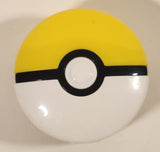 2019 McDonald's Pokemon Yellow and White Pokeball Disc Shooter Belt Clip On Plastic Toy