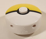 2019 McDonald's Pokemon Yellow and White Pokeball Disc Shooter Belt Clip On Plastic Toy with Disc