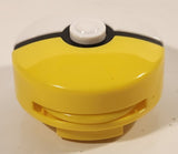 2019 McDonald's Pokemon Yellow and White Pokeball Disc Shooter Belt Clip On Plastic Toy with Disc