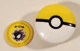 2019 McDonald's Pokemon Yellow and White Pokeball Disc Shooter Belt Clip On Plastic Toy with Disc