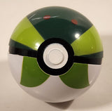 Nintendo Pokemon Pop Action Hyperball Pokeball Green Lime Green and White Plastic Toy Ball
