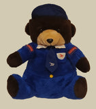 Kirkwood & Murphy Canada Post Dark Brown Teddy Bear in Blue Mail Poste Uniform 15" Stuffed Plush Toy