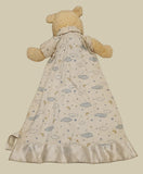 Disney Store Winnie The Pooh 24" Stuffed Plush Toy Satin Baby Blanket Combo