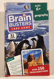 2018 Greenbrier Papp International Beaver Books Brain Busters Card Game Geography 31 Card Pack