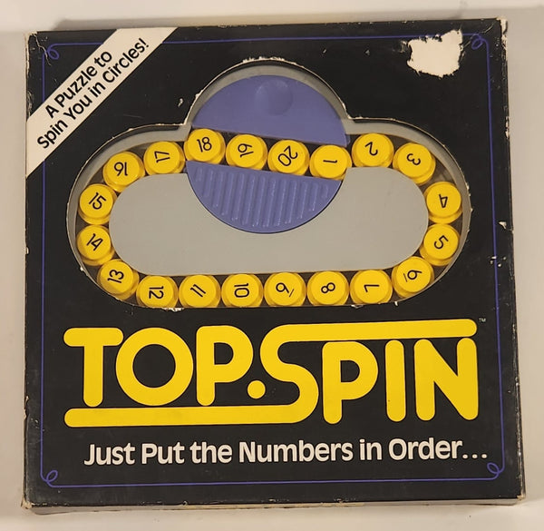 1989 Binary Arts Top Spin Just Put the Numbers in Order... Puzzle Game in Box