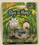 2020 Hot Wheels Premium Cartoon Network Adult Swim Rick And Morty Rick's Ship Die Cast Toy Car Vehicle New in Package