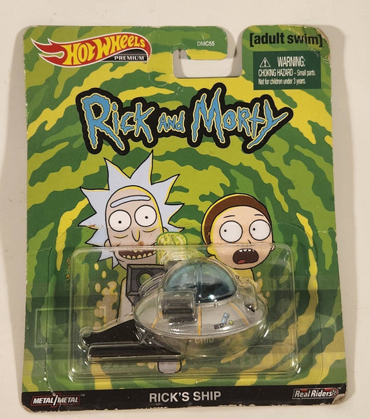 2020 Hot Wheels Premium Cartoon Network Adult Swim Rick And Morty Rick's Ship Die Cast Toy Car Vehicle New in Package