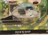 2020 Hot Wheels Premium Cartoon Network Adult Swim Rick And Morty Rick's Ship Die Cast Toy Car Vehicle New in Package
