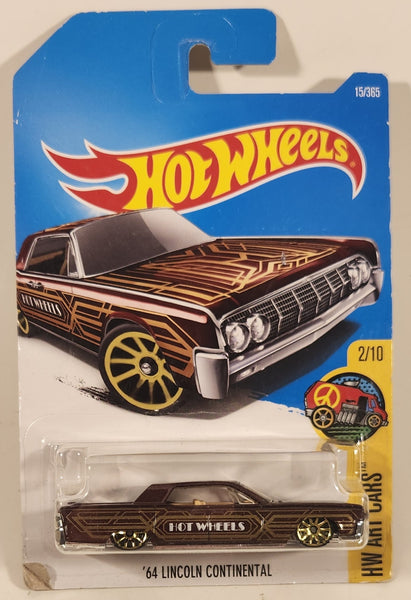 2017 Hot Wheels HW Art Cars '64 Continental Metalflake Dark Brown Die Cast Toy Car Vehicle New in Package