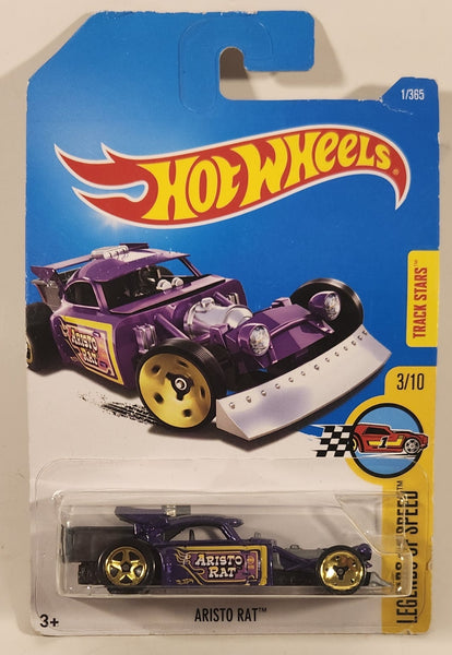 2017 Hot Wheels Legends of Speed Aristo Rat Metalflake Purple Die Cast Toy Car Vehicle New in Package