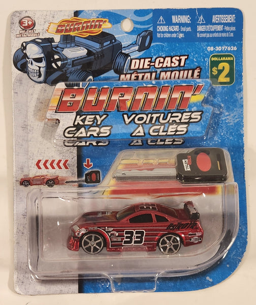 2011 Maisto Fresh Metal Burnin' Key Cars #33 Red Die Cast Toy Car Vehicle