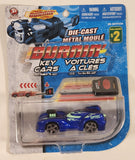 2011 Maisto Fresh Metal Burnin' Key Cars Blue Die Cast Toy Car Vehicle