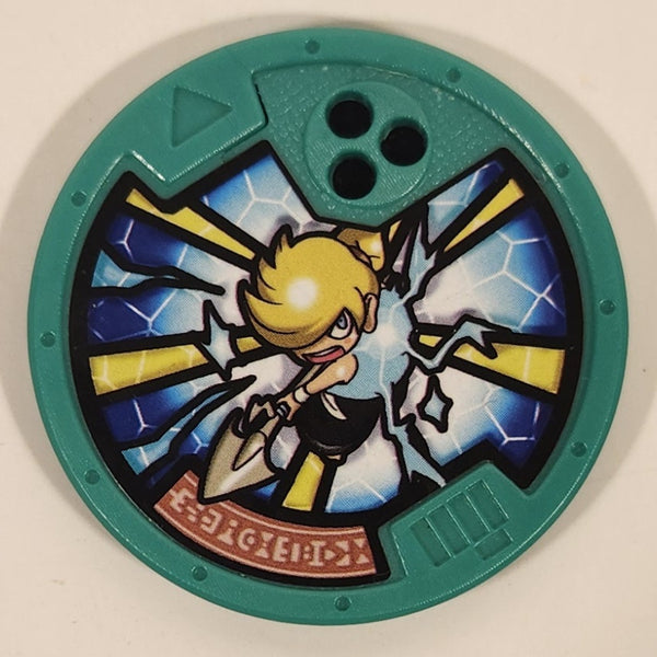 2016 Hasbro Yo-Kai Watch Medals Zappary Green Plastic Toy