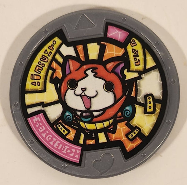 2015 Hasbro Yo-Kai Watch Medals Jibanyan Grey Plastic Toy