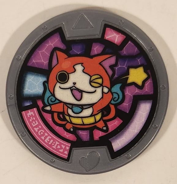 2015 Hasbro Yo-Kai Watch Medals Jibanyan Grey Plastic Toy