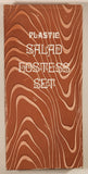Vintage Florida Plastic Salad Hostess Set Ford Spoon and Salt and Pepper Shakers New in Box
