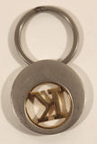 Letter K Initial Gold Tone Removable Disk Metal Key Chain