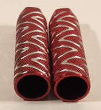 Outletny Red Metal Bicycle Bike Pegs Pair