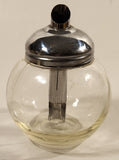Clear Glass Sugar Dispenser with Stainless Steel Lid