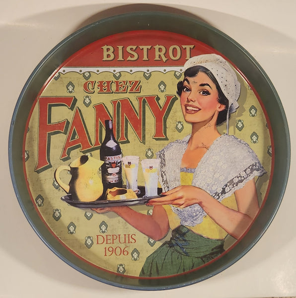 Rare Natives Bistrot De Provence Chez Fanny Depuis 1906 13 1/2" Metal Beverage Serving Tray