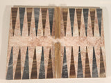 Vintage 1960s Italian Inlaid Marble Backgammon Board