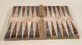 Vintage 1960s Italian Inlaid Marble Backgammon Board