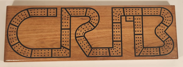 RATCC Ray Arnold's True Cribbage Company CRIB Wood Cribbage Board