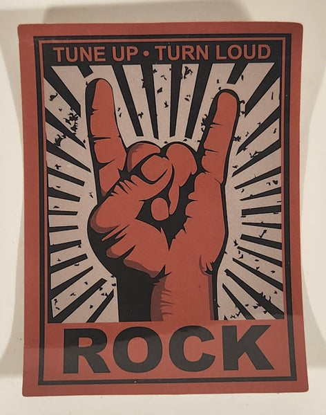 Tune Up Turn Loud Rock 2 1/4" x 3" Sticker