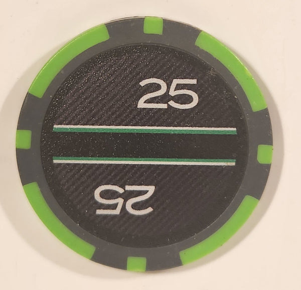 $25 Green Poker Chip Plastic Single Piece